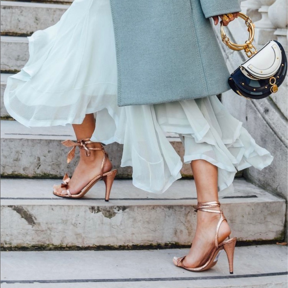 Rose Gold Ankle Strap Heel from Express - Picture 3 of 8